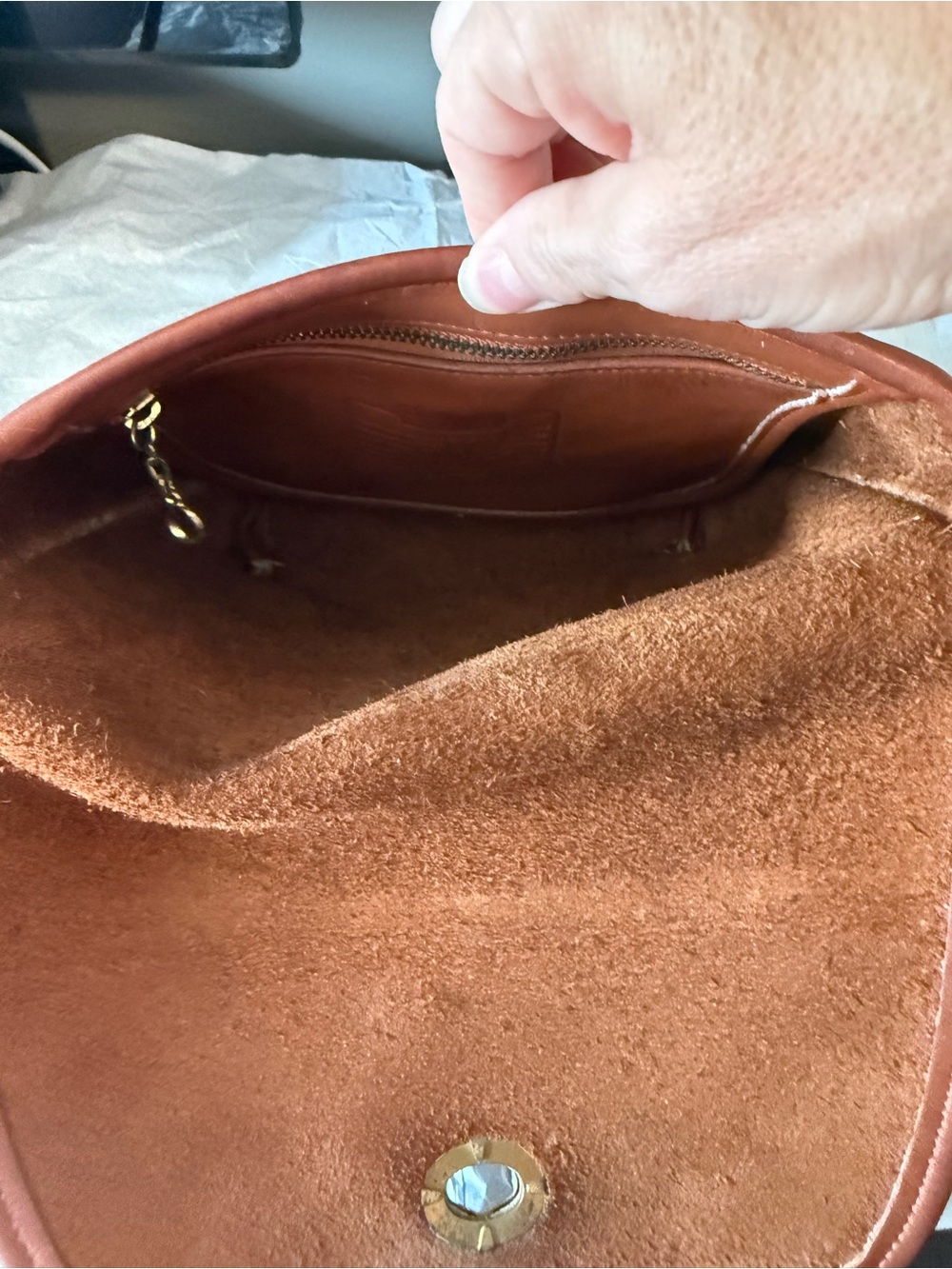 Coach Quincy Leather Turnlock Shoulder Bag #9919 - Picture 5 of 6